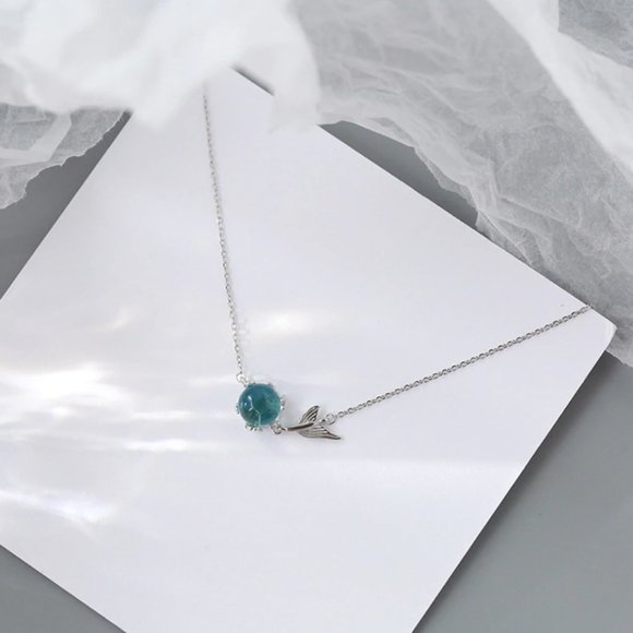 Crafted 925 Sterling Silver Ultra-light Blue Bubble Mermaid Bracelet - Picture 8 of 13